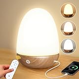 OYADISIIOP Tageslichtlampe, 15000 LUX Lichttherapielampe mit Fernsteuerung, Tageslichtlampen mit Einstellbaren Lichtfarben, Helligkeiten und Timer, LED Simulation von Tageslicht(Walnuss Holzmaserung)