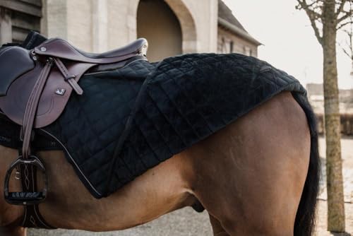 Couvre reins Kentucky noir protégeant le dos du cheval au travail - 2