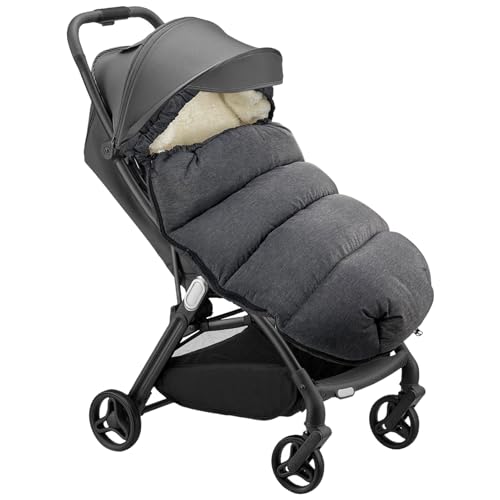 Chanceliere Bebe Poussette Hiver, Chanceliere Universelle pour Poussette,Chanceliere Grande Taille, Chanceliere Bebe Confort, Chanceliere pour Poussette, Buggy, Siège Auto et Landaus, Gris