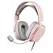 Mars Gaming MHAX Rosa, Cuffie Multipiattaforma RGB+Mic Rimovibile, 53mm HIFI