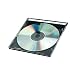 Produktbild Q-Connect® CD-Boxen Standard - Slim Line für 1 CD/DVD, transparent/schwarz, Packung mit 25 Stück; Packungsinhalt: 25 Stück