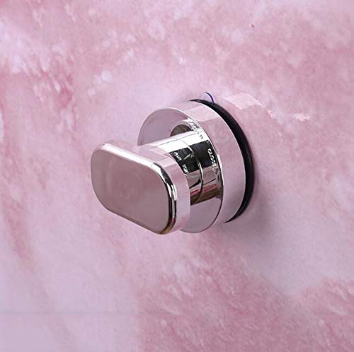 WANLIAN- Forte Ventouse Verre Miroir Poignée de Porte Réfrigérateur Tiroir Salle de Bain, Baignoire Douche Cuisine Armoire (Trompette Argentée)