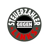 Sammys Shirt Store Steuerzahler gegen Links Aufkleber 4,5 cm