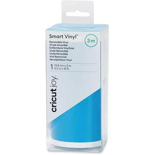 Cricut Smart Removable Matte Vinyl (5.5in x 120in, Ocean) for Joy machine - matless cutting for shapes up to 4ft, & repeated cuts up to 20ft