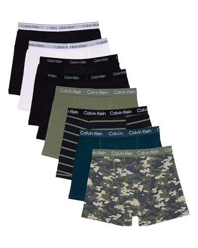 Image of Calvin Klein Kids Boys' Modern Cotton Boxer Brief Underwear 8-Pack
