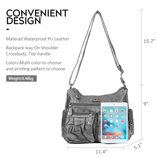 Image of Angel Kiss Crossbody Bags for Women, Ladies Shoulder Handbags and Purses Medium Faux Leather Pocketbooks | Ladies