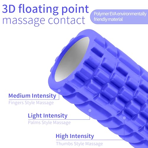 2-Foam-Roller-High-Density-Exercise-Roller-for-Deep-Tissue-Muscle-Massage-Muscle-and-Back-Roller-for-Fitness-Physical-Therapy-Yoga-and-Pilates-Gym-Equipment-Pink-C-Navy-Blue