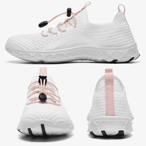 ALEADER Xdrain Women's Water Shoes Mesh Slip On Aqua Shoes for Beach, Swimming, Travel & Tennis4