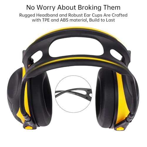 Image of Noise Cancelling Ear Muffs, 29 NRR Ear Protection for Kids Adults | Noise Reduction Hearing Protection Earmuffs for Toddler, Monster Jam, Concerts, Fireworks, Mowing, Shooting, Construction