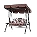 Produktbild Outdoor Swing Cover, Waterproof Swing Seat Cover Rainproof Durable Anti Dust Protective Cover for Porch Patio Garden Pool Seat,Braun