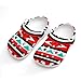 Fashion Beach Pool Slippers Toddler Slides Sandals Children Water Shower for Boy Geometric Indiana Western Southwest Tribal Ethnic Aztec Red Turquoise