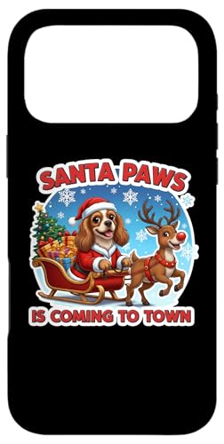 Santa Paws Is Coming Christmas pꂨ XpjG ̎ X}zP[X iPhone 17 Pro Max p