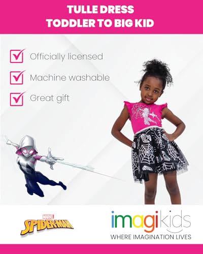 Marvel Spider-Man Ghost Spider Girls Tulle Tutu Dress Toddler to Big Kid3