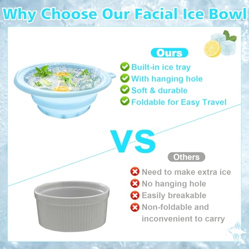 Cuenco facial de silicona con bandeja para hielo integrada miniatura 6