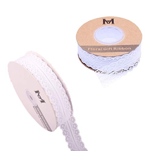 レースリボン 手芸レース DIY 裁縫 装飾 服装アクセサリー レース生地 ギフト包装 ハンドメイド バレンタインデー ラッピング 新年 プレゼント飾り 幅3CM 長さ45メートル