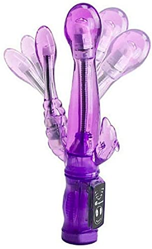 Vibromasseur clitoridien et point G avec stimulateur de langue puissant