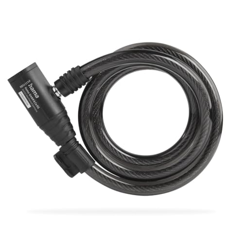 Hama Candado Espiral 120 cm Negro