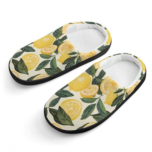 Lemon Cute Cotton Slippers Anti-slip House Shoe Slipper Indoor Outdoor