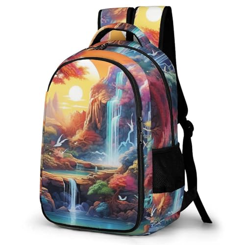 Cartable Thème Automne Imperméable | Sac à Dos de Rentrée Durable 7-12 Ans