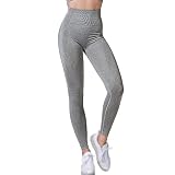 Damen Fitness Übung Enge Nahtlos Hohe Taille Hüfte Lifting Sexy Yoga Hose FF888, armee-grün, S