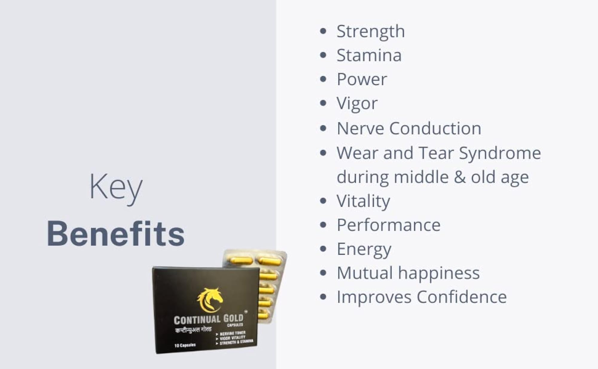 Strength & Stamina Power Performance Ayurvedic Capsules Pack