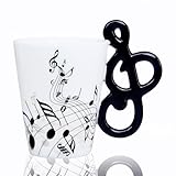 LanHong Music Mug Musical Notes Coffee Mug Gift for Musician - 13.5 oz Musical Cup Gifts for Music Lovers - Musical Coffee Mugs Birthday Christmas Gifts for Men Women