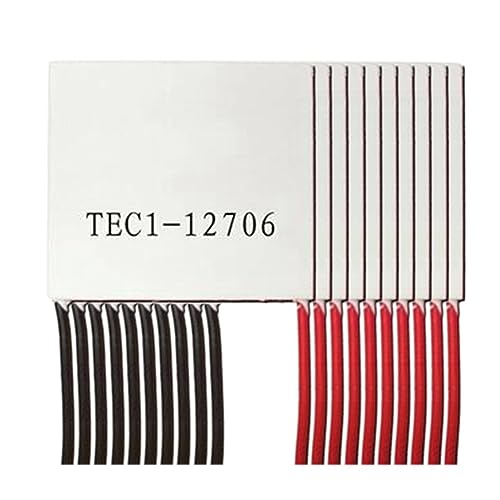 Jeenuuder 10 piezas Peltier TEC1-12706 Módulo Peltier Termoeléctrico 12706 TEC 12V 4.5A Bricolaje Refrigerador Peltier Elemente Junta Piezas Accesorios