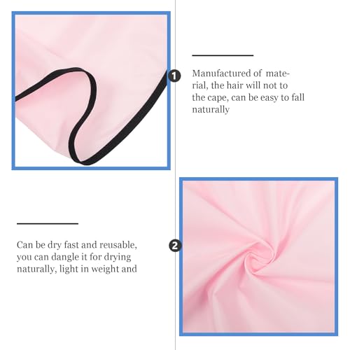 2 piezas capas profesionales para corte y tinte de cabello rosa miniatura 3