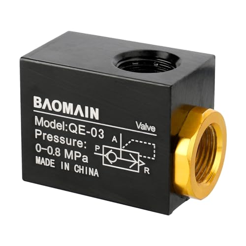Image of Baomain Pneumatic One Way Quick Exhaust Valve QE-03 3 /8PT Inlet Port