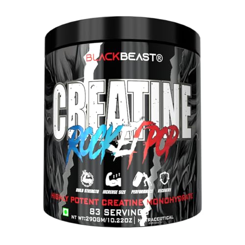 Image of Black Beast Creatine | 3000mg Ultra Micronized Creatine Monohydrate, Unrivaled Muscles Mass & Strength (83 Servings, Rocket Pop)