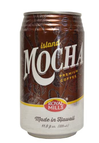 (Pack of 12 Cans) Royal Mills Island Mocha Hawaiian Coffee Drink 11 oz.