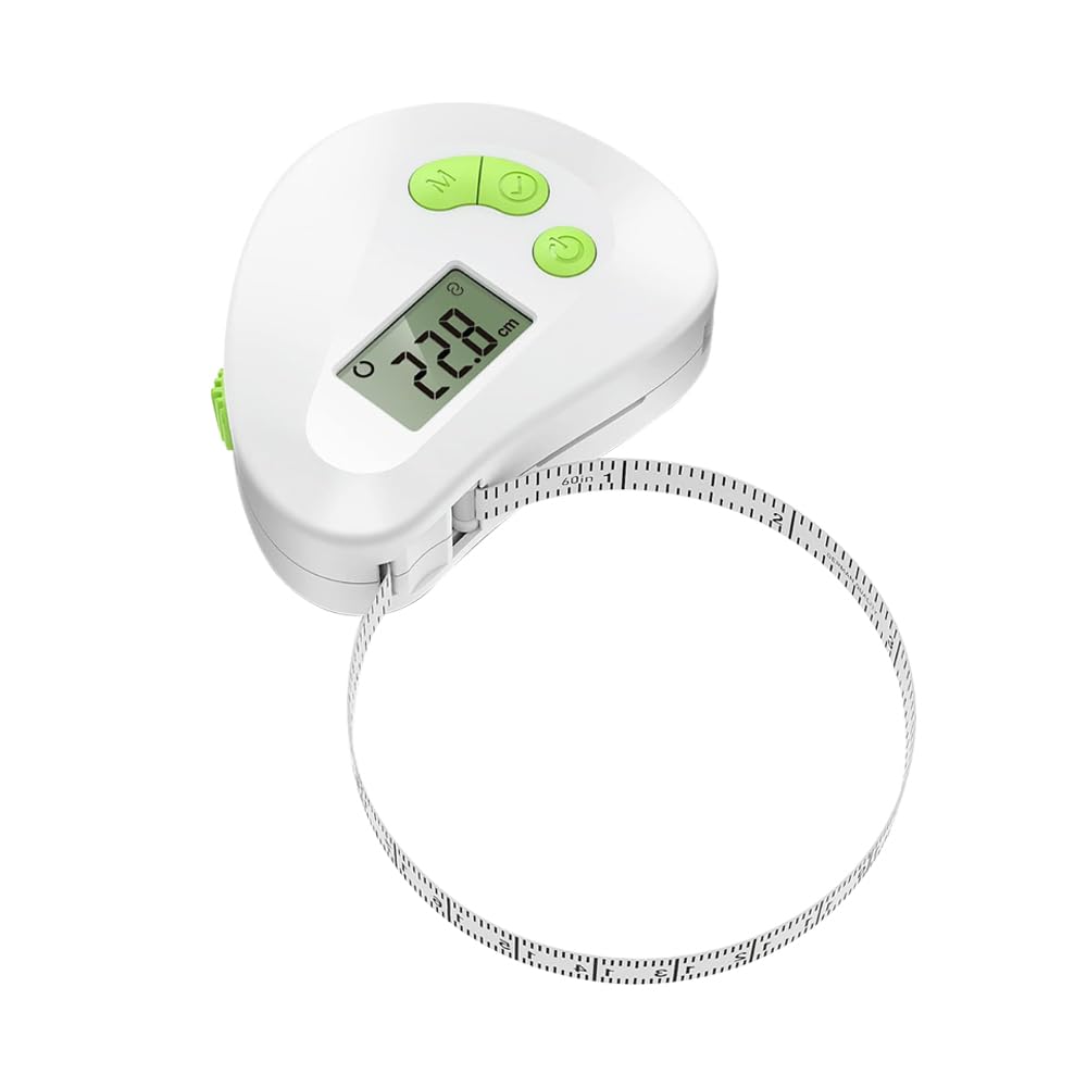 Sarini SariniSmart Body Measuring Tape Digital Tape Measure with Retractable Tape with Dual Scale and Application for Body Measurement, Weight Loss and Fitness