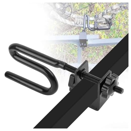 QCG Tree Stand Bow Holder, Adjustable 360° Rotation Fork, Black Rust-Proof