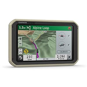 Garmin Overlander – robustes All-Terrain-Navi inkl. OpenStreetMap-Karten mit topografischen Daten im Gelände, 3D…