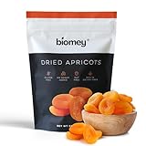 Biomey Big Size Dried Turkish Apricots 2 LB - No Added Sugar - Vegan - Non-GMO - Superfood, Healthy Snack - Great Source of Potassium & Fiber - Gluten Free, Kosher and Vegan