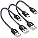 USB Type C Cable, iSeekerKit Short USB C Cable 1ft Braided Fast Charger Cord for Samsung Galaxy S8 Plus, LG G6 G5, Google Pixel XL, Nintendo Switch, Nexus 5X 6P, HTC 10, OnePlus2 [3 Pack]