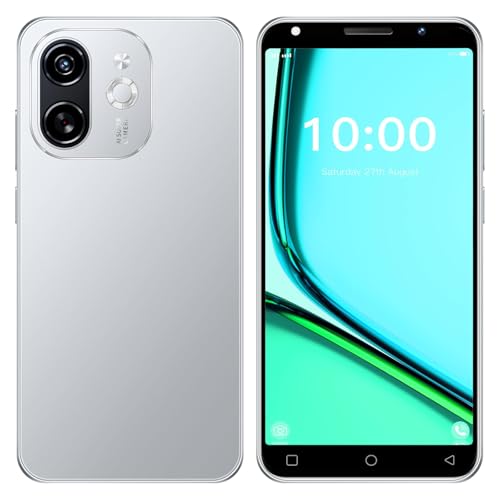 CostMvp Unlocked 3G Smartphone, 16GB ROM,128GB Extension,Dual SIM, 5.0'' HD Display with 3500mAh Battery and Dual Camera,Support WiFi/Bluetooth/Face Unlock Android Phone (White)