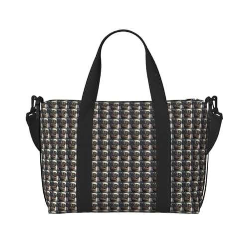 Sac de voyage polyvalent imprimé bateau pirate nordique mixte grand volume