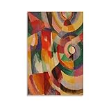 Sonia Delaunay - Electric Prisms (Prismes Électriques) Poster Decorative Painting Canvas Wall Art Living Room Posters Bedroom Painting 16x24inch(40x60cm)