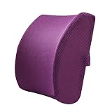 Mengmiao Cuscino Schiena Sedia Ufficio Sollievo dal Dolore Lombare Cuscino di Supporto Lombare Auto Divano (Viola#3(Ordinario), 34 * 32 * 12 cm)