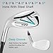 KVV Premium Left Hand Golf Club Set 11-Piece Set for Women, Including Driver, Fairway, Hybrid, 5#-P# Irons, Putter Steel Shaft Regular Flex Golf Clubs, Without Golf Bag