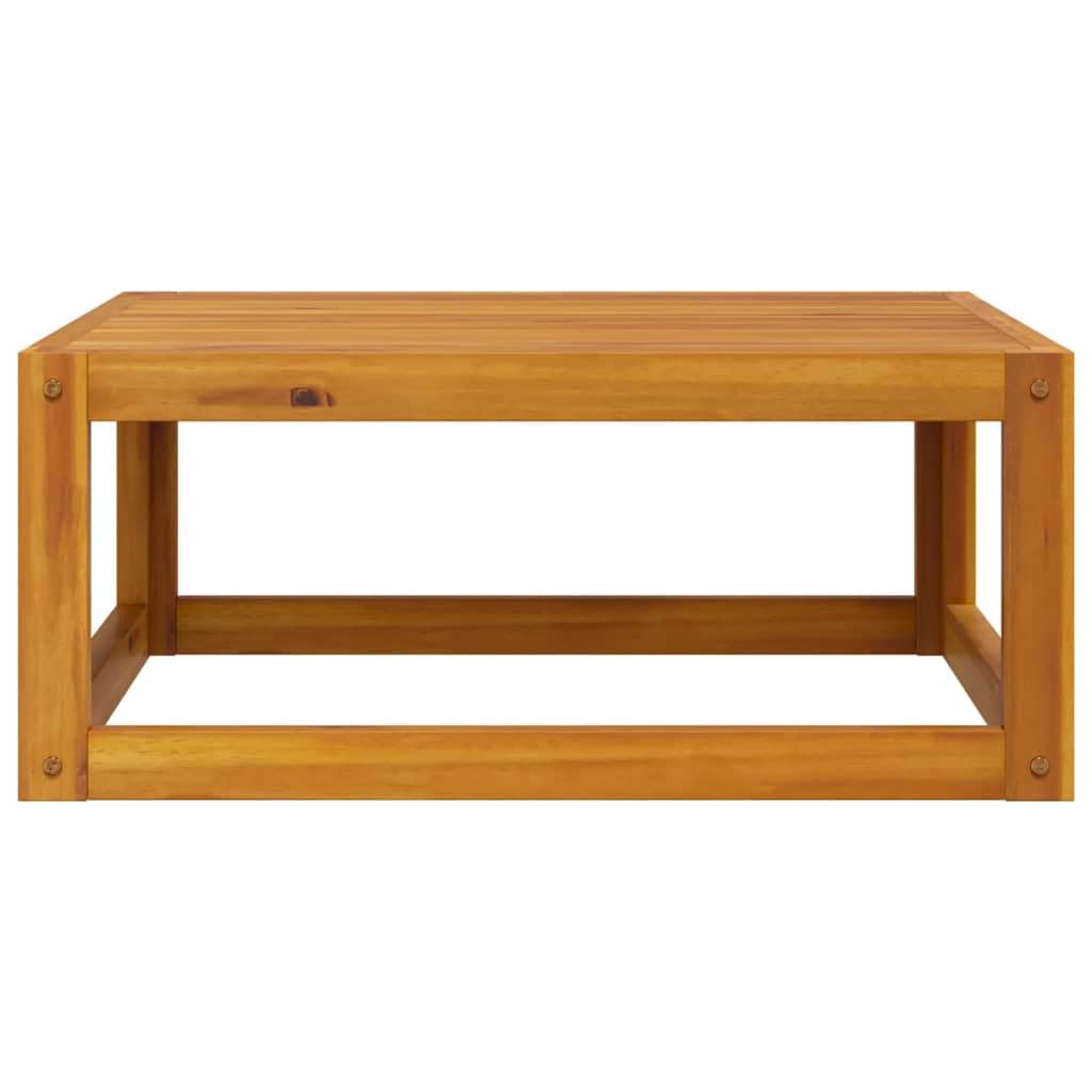 Tavolino da Giardino 68x68x29 cm Legno Massello Acacia | Struttura bassa a doghe ideale per terrazzo, patio o bordo piscina, adatta a servire bevande e snack all'aperto.