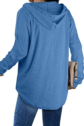 Image of Bofell Womens Fashion Tops Hoodies for Women Pullover Oversized Sweatshirts Long SLeeve Shirts Loose Fit