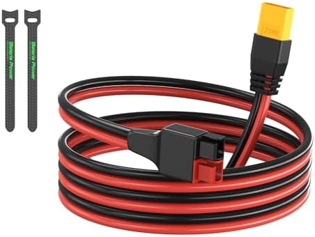 CERRXIAN 1FT 12AWG Fil Nu mâle XT60 avec Panneau de Montage, Prise mâle XT60 avec Panneau de Montage pour Ouvrir Le Fil Nu pour Drone FPV RC Lipo Battery (0.6m CERRXIAN 1FT 12AWG Fil Nu mâle XT60 avec Panneau de Montage, Prise mâle XT60 avec Panneau de Montage pour Ouvrir Le Fil Nu pour Drone FPV RC Lipo Battery (0.6m