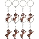 VALICLUD 8 Piezas Llavero Caballo Aleación Vintage Diseño Animal Colgante para Mochila Bolso Accesorio Masculino Estilo Carreras Resistente y Funcional