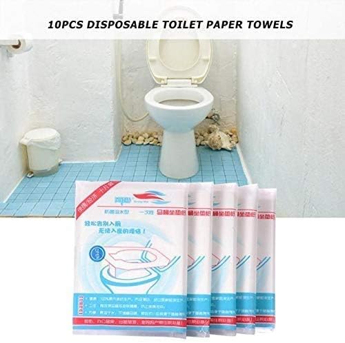 10pcs Disposable Toilet Seat Cover Home Travel Bathroom Toilet Paper Pads