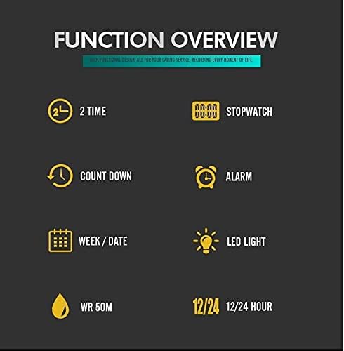 SKMEI Model 1583 watch function overview