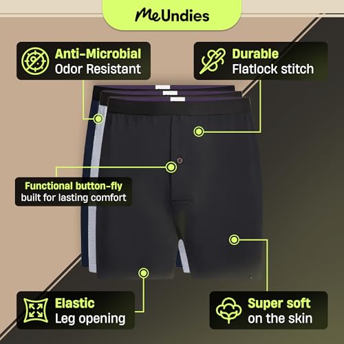 MeUndies – Men’s Boxers – Breathable and Comfortable Tencel UltraModal Fabric – 3 Pack2