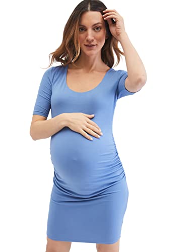 Image of Motherhood Maternity Women's Maternity Bodycon Dress for Casual or Baby Shower