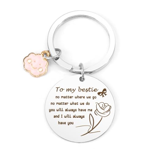 GuavaGlide Bestie Regalo di compleanno Regali di Natale Regali di Pasqua, Argento, Taglia unica